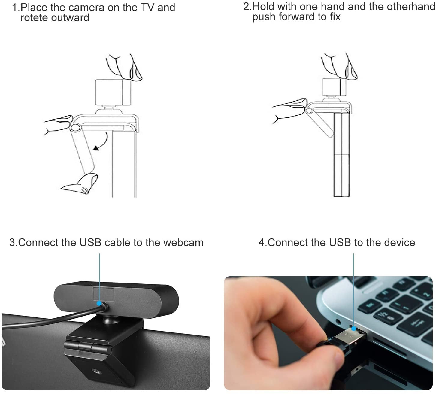 1440P HD Webcam with Microphone, Streaming Computer Web Camera USB PC Desktop Laptop Webcam with Stand/Privacy Cover/Tripod Stand, Autofocus, Noise Reduction for Video Calling/Zoom/Meeting